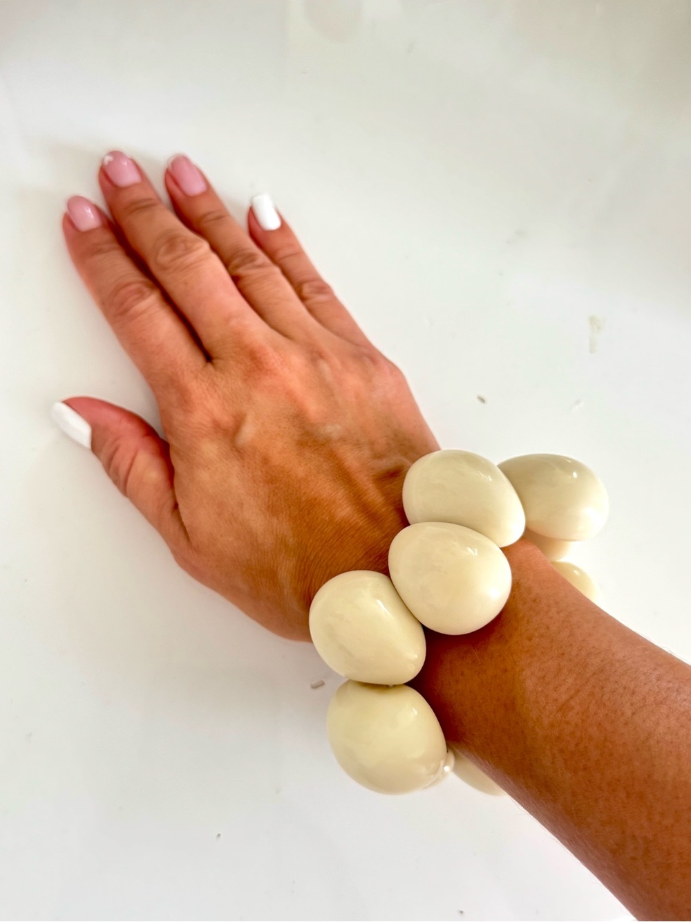 Ecuadorian Tagua Drop Bracelets
- Bead Stretch Bracelet- Women Jewelry